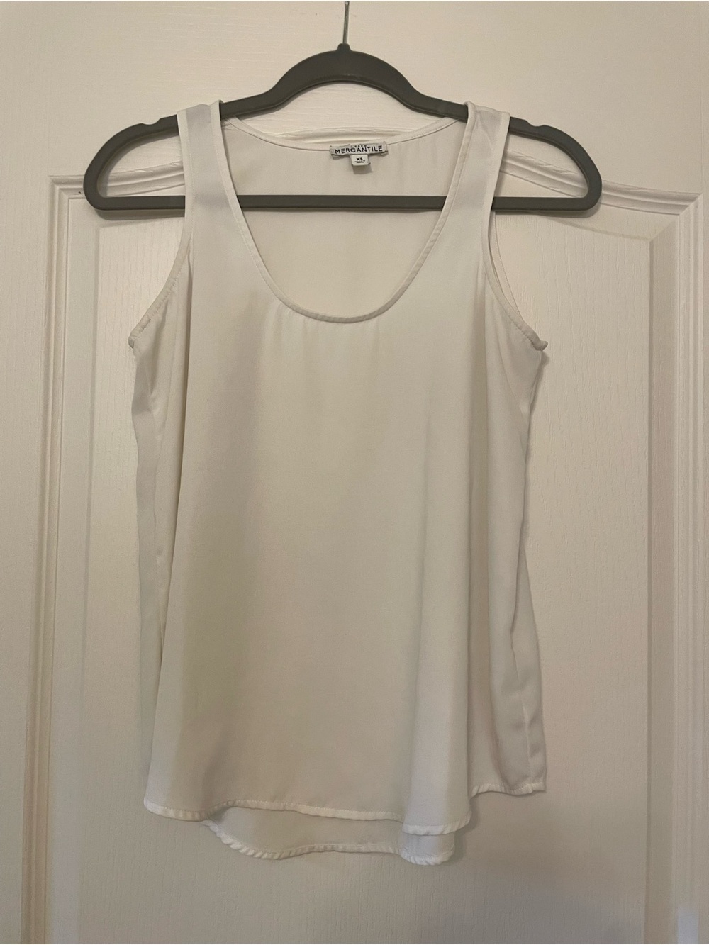 J. Crew Cream Scoop Neck Sleeveless Tank Top